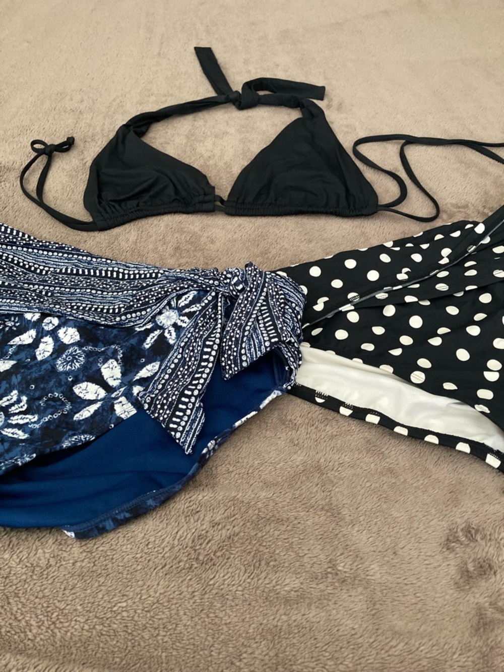 BECCA Black Triangle Swim Top with Subtle Logo - Picture 5 of 5